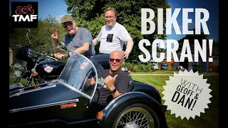 How To Ride a Sidecar Motorcycle! Biker Scran with Geoff & Dan