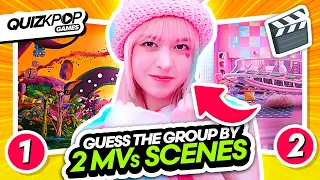 GUESS THE KPOP GROUP BY 2 MVs SETS / SCENES 🎬 | QUIZ KPOP GAMES 2023 | KPOP QUIZ TRIVIA