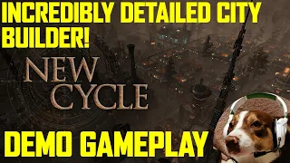 Incredibly Detailed Post Apocalypse City Builder!  New Cycle Gameplay Livestream VOD