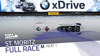 St. Moritz | BMW IBSF World Cup 2017/2018 - 4-Man Bobsleigh Heat 1 | IBSF Official