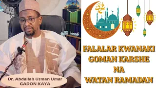 Falalar Goman Karshe Na Watan Ramadan| Dr. Abdallah Usman Gadon Kaya
