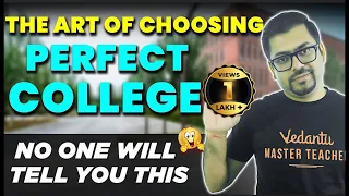 The Art of Choosing Perfect Engineering College: No One Will Tell You This | Harsh Sir @VedantuMath
