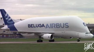 Airbus A300-600ST Beluga Landing and Take Off at Hawarden Airport