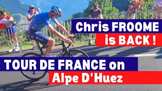 Tour de France on Alpe d'Huez [Fans POV] - Pidcock wins, Chris Froome is back, Vingegaard in yellow