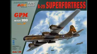 B 29 Superfortress KARTON MODEL