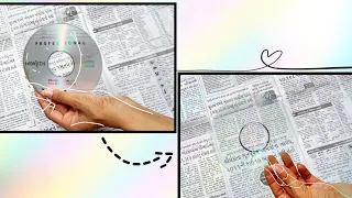 How to clean a CD for recycling or crafting | how to remove the Foil | how to make a clear cd