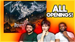 Attack On Titan All Openings (1-8) - REACTION | 2023