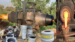 Manufacturing process of truck brake drum || producing brake drum in local factory    #jktechnology