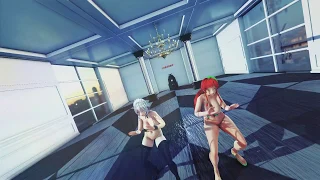 [Touhou MMD R18] Gogobebe [Sakuya, Meiling]