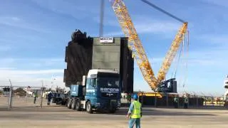 Sarens Kazakhstan moving OOG Cargo through Atyrau city