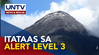 Alert level 3 sa Mayon, posible; patuloy na rockfall events, maaaring dahil sa umaakyat na magma