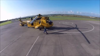 RAF SAR Sea King at A Flt 22 Sqn Chivenor (Rescue Sea King Helicopter)