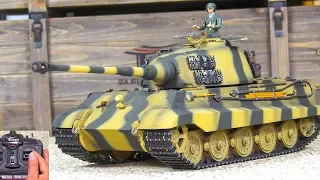 UNBOXING! RC SCALE MODEL RTR TANK KING TIGER “TIGER II H” TORRO IR PRO-EDITION! *FIRST TEST