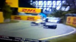 Marshall Nearly Gets Hit By F1 Car