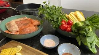 Правильное Питание Готовим Семгу на Овощах | Вкусно и Быстро ❤️К ЭЛИНЕ