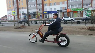 Самодельный велосипед, БАЙК. Открытие вело сезона, едим по городу.