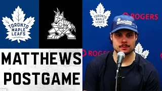 Auston Matthews Post Game | Toronto Maple Leafs vs Arizona Coyotes - January 12, 2022