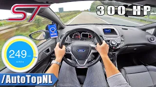 300HP Ford Fiesta ST 249km/h POV on AUTOBAHN [NO SPEED LIMIT] by AutoTopNL