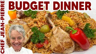 Chicken with Rice Budget Dinner Recipe | Chef Jean-Pierre