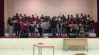 He Leadeth Me (UAE mass choir rehearsal) 720p hd