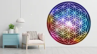 Purify The Space．Flower Of Life Energy Fills The Entire space. Purify Space Energy