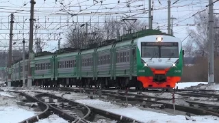 Электропоезд ЭД4М-0458 ЦППК станция Кубинка-1