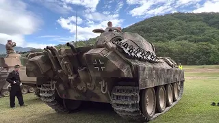 Panther tank, start up. At Aus-armour fest, 2022