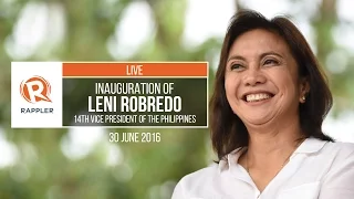 LIVE: Inauguration of Leni Robredo