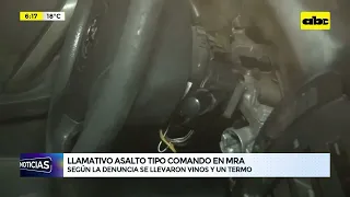 Llamativo asalto tipo comando en MRA