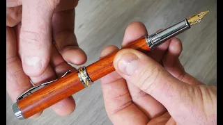 DIY: Handmade Wooden (Padouk) Fountain Pen