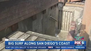 Big Surf Along San Diego's Coast