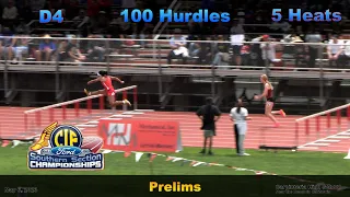 2023 TF - CIF-ss Prelims (D4) - 100H (Girls, all 4 Heats)