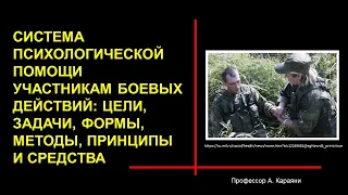 Система психологической помощи участникам боевых действий