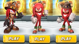 Sonic Forces - Treasure Hunter vs Movie Knuckles vs Series Knuckles - All 97 Characters Unlocked