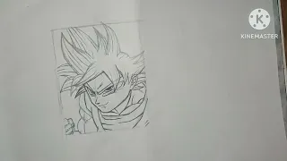 Drawing of goku ultra instinct 😎😎 #Firstvideo