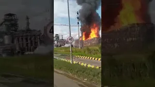 Tanque Etanol de usina explode em São Migue dos Campos