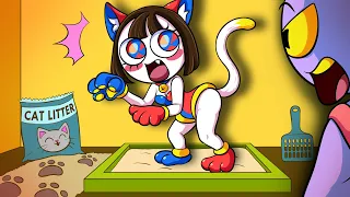 Pomni Transformed into a Cute Catgirl?!  🐱 💥 | Pomni Love Story {AMAZING DIGITAL CIRCUS} Animation