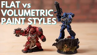 Flat vs Volumetric Painting with Miniatures