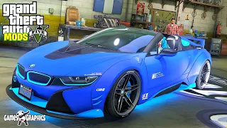 2020 BMW I8 Liberty Walk Roadster (REAL LIFE MODS #91) GTA 5 MODS