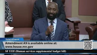 Minnesota House debate on SF5335, the human services supplemental budget bill — Pt. 1 5/6/24