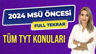 2024 MSÜ ÖNCESİ FULL TEKRAR ''TÜM TYT KONULARI'' | Seda Hoca Biyoloji 🧬