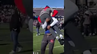 Stefon Diggs & Trevon Diggs WRESTLE during Pro Bowl!