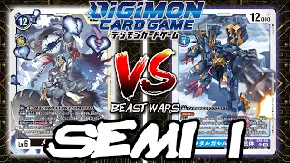 MetalEtemon VS MetalGarurumon X!! | Digimon Card Game: EX5 Animal Colosseum Beast Wars (ROUND 1)