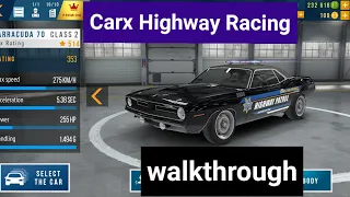 carx highway racing gameplay walkthrough with class 2 Barracuda 70 model car