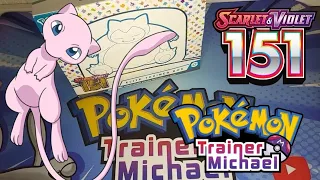 Pokemon Trainer Michael opening scarlet violet 151 set 2 elite trainer boxes GOLD PULL great boxes