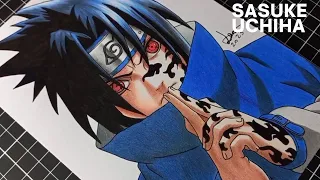 DESENHANDO [Sasuke Uchiha],, SPEED DRAWING..