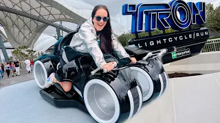 TRON Lightcycle Full Ride & Motion Sickness Test!