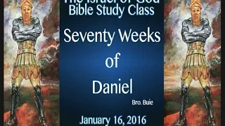 IOG - "The Seventy Weeks of Daniel" 2016