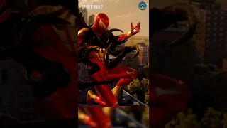 RED AND GOLD IRON SPIDER-MAN ARMOR SUIT 💯🔥 PS5 #spiderman