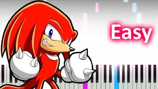 Sonic The Hedgehog 2 Knuckles  - EASY Piano Tutorial